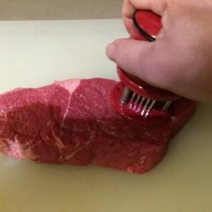 Using Demi Meat Tenderizer on Beef