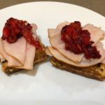 Smoked Turkey Breast with Stuffing Waffles