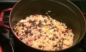 Pot of Beans and Rice