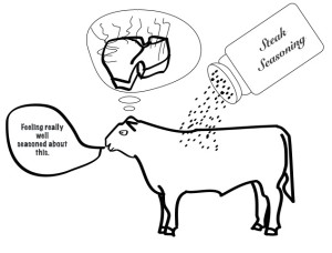 Steak Seasoning Cartoon