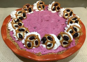 Cranberry Pie with Pretzel Crust