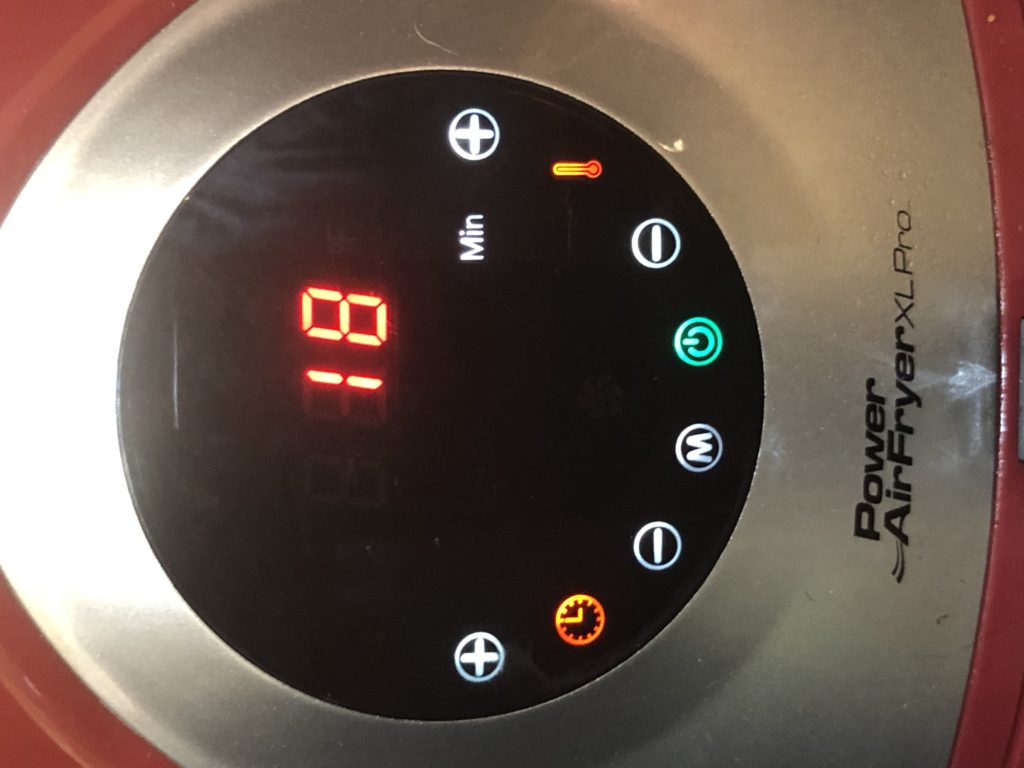 Air Fryer Timer Setting 18 minutes